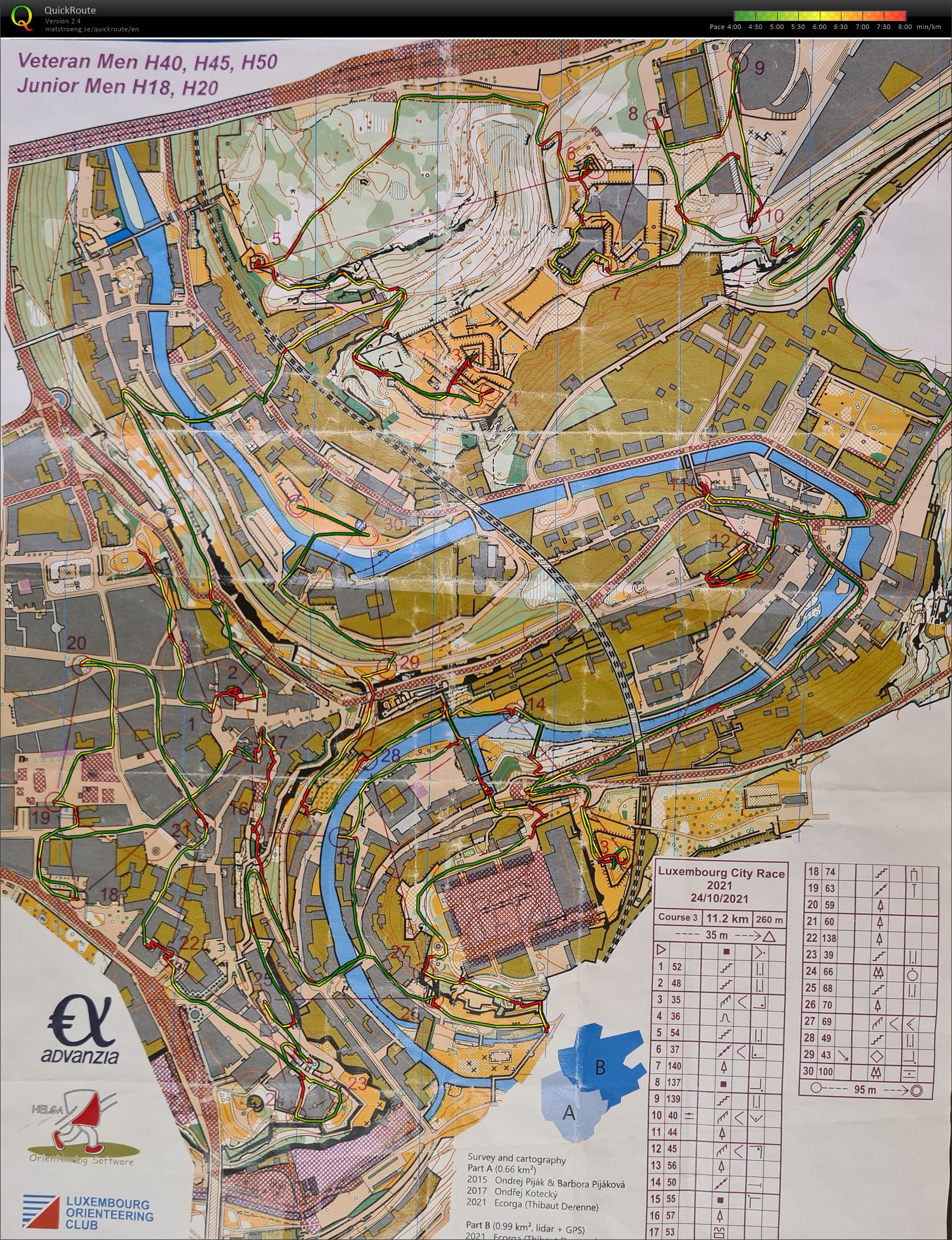 Luxemburg City Race, Long, M50 (24/10/2021)